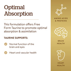 Container of 250 vegetarian capsules with Taurine