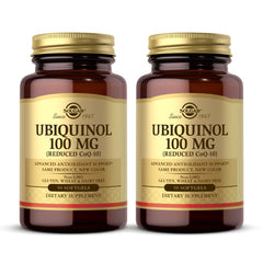 Solgar Ubiquinol 100 mg softgels bottle with label