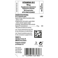 Vitamin B12 supports energy metabolism and nervous system