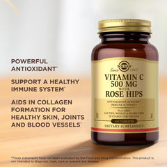 Gluten-free, dairy-free, kosher vitamin C supplement packaging