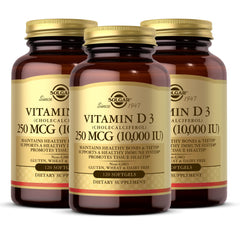 Solgar Vitamin D3 Softgels bottle front label