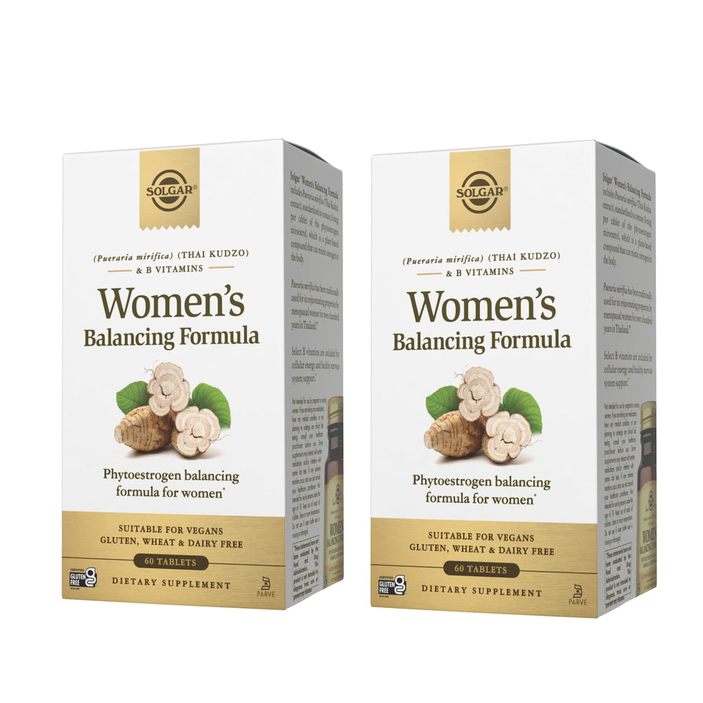 Solgar Women’s Balancing Formula product hero image showing 60 tablets in a pack of two