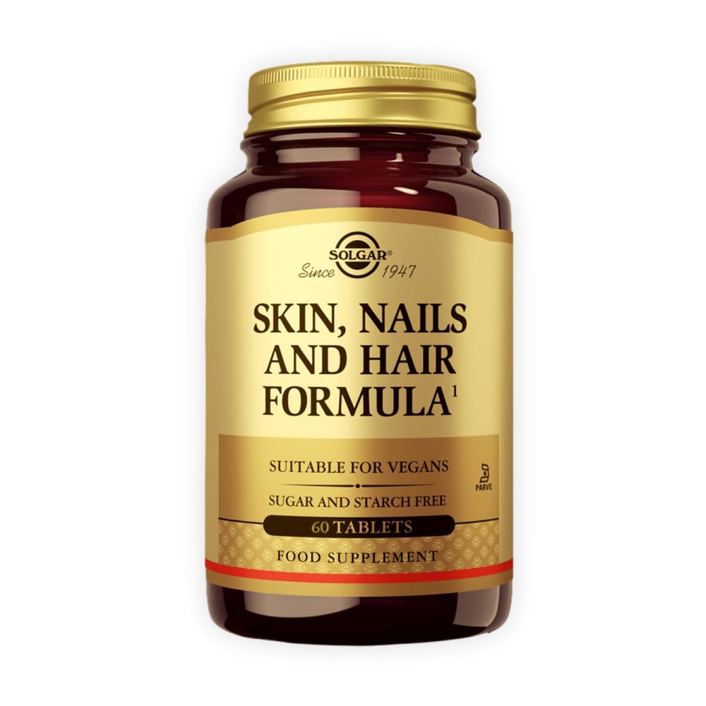 Solgar Skin Nails Hair Tablets bottle front view