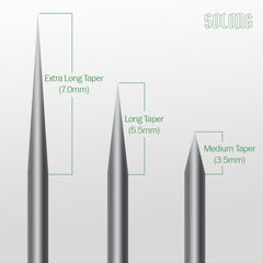 Solong Pro clear viewing tube to monitor ink levels during sessions.