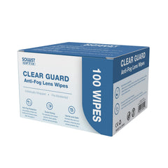 Wipe cleaning eyeglasses to deliver fog-free clarity