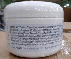 Packaging close-up of Sombra Hemp Massage Crème