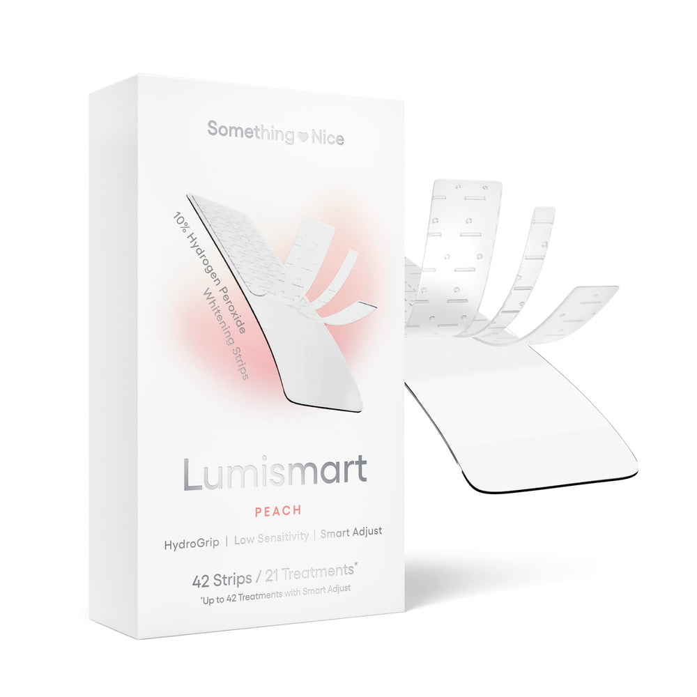 Box of Something Nice Lumismart Whitening Strips Peach flavor