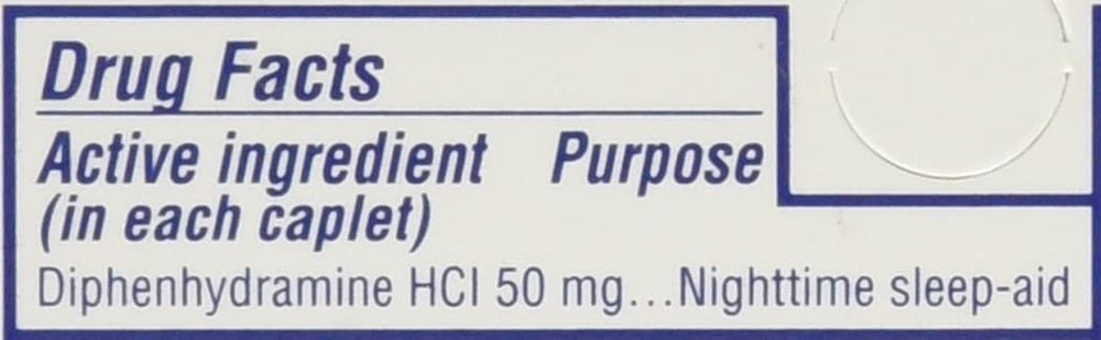 Pack of 3 Sominex Nighttime Sleep-Aid Caplets outer packaging