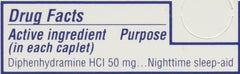 Pack of 3 Sominex Nighttime Sleep-Aid Caplets outer packaging