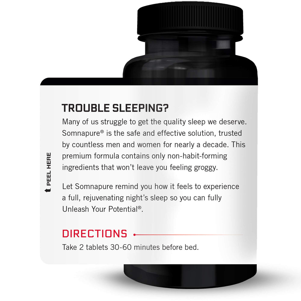 Somnapure packaging box with branding