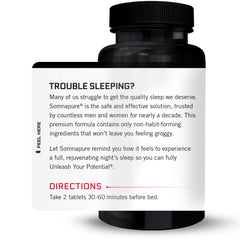 Somnapure packaging box with branding