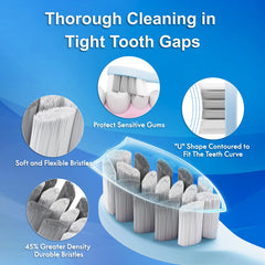 Includes 10 replacement brush heads included