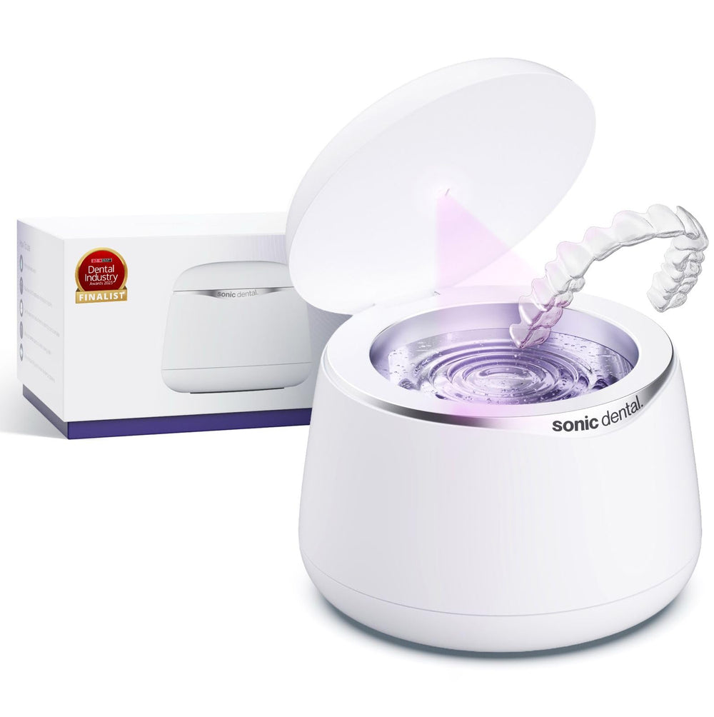 Sonic Pro Dental Cleaning Pod Pearl White – front view