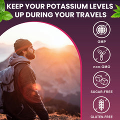 Lifestyle image of adults taking potassium citrate gummies