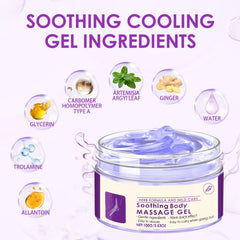 Gel being spread on forearm to show lightweight texture