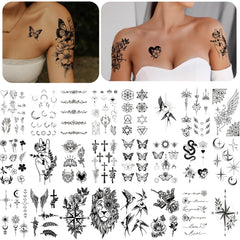 SOOVSY flower tattoos set of 75 small sheets for quick, painless fashion updates