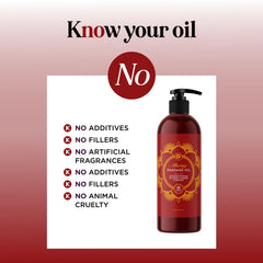 Sore muscle massage oil texture