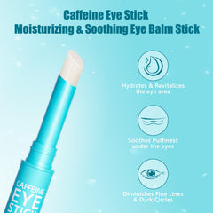 Soulight caffeine eye stick applicator tip enables precise under-eye application and quick absorption