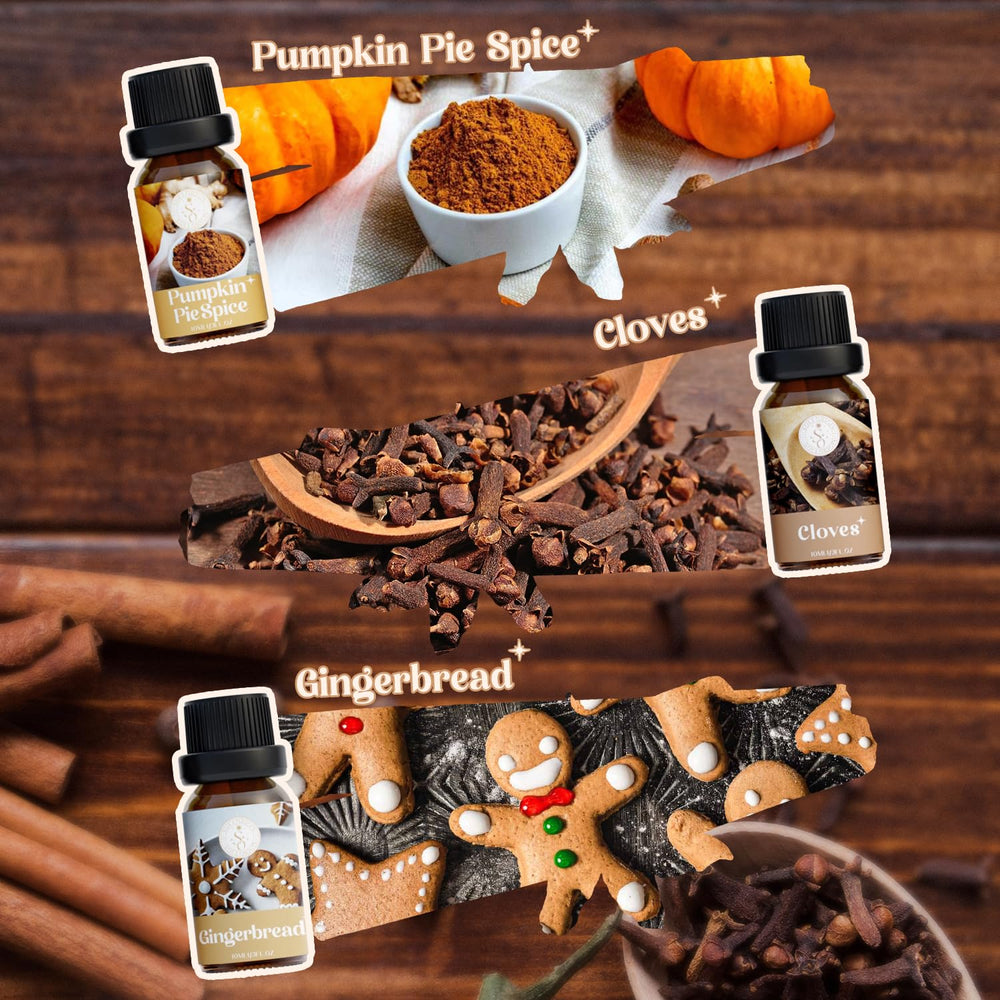 Nutmeg essential oil bottle from Autumn Spice collection