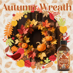 Diffuser with Autumn Wreath fragrance in a cozy home