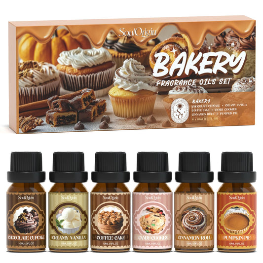 Soulorigin Bakery Essential Oils Set packaging and bottles