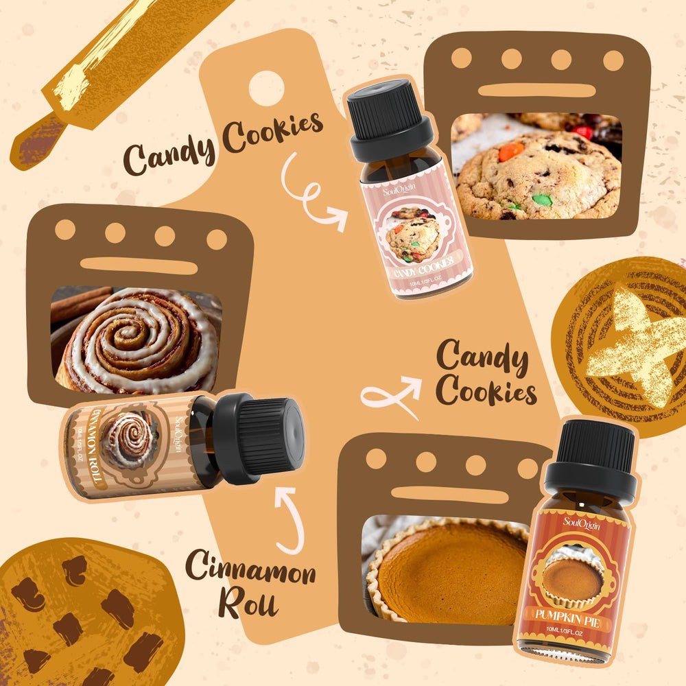 Creamy Vanilla fragrance oil bottle from Soulorigin Bakery Set