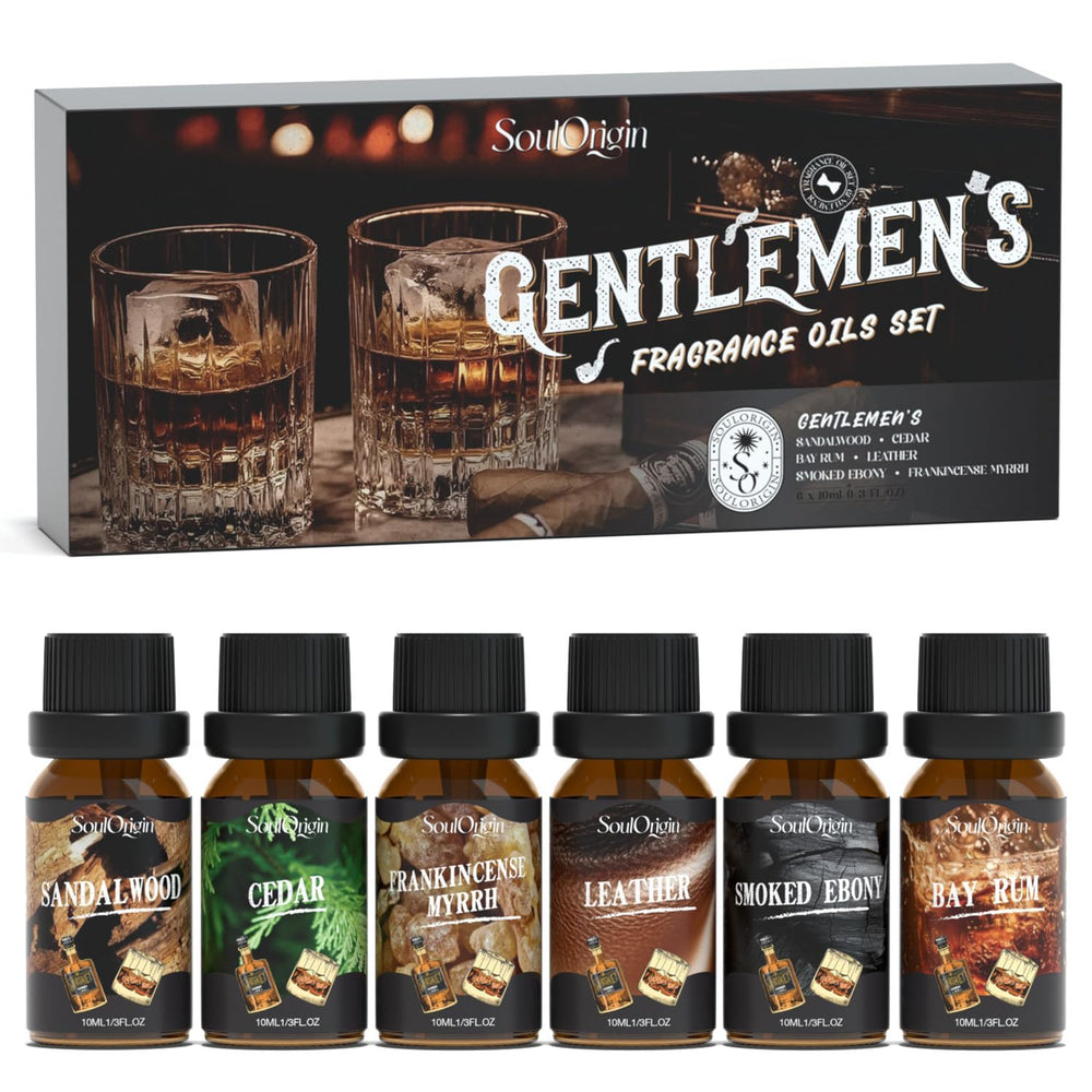 Soulorigin Gentleman Fragrance Oils Set packaging and bottle lineup