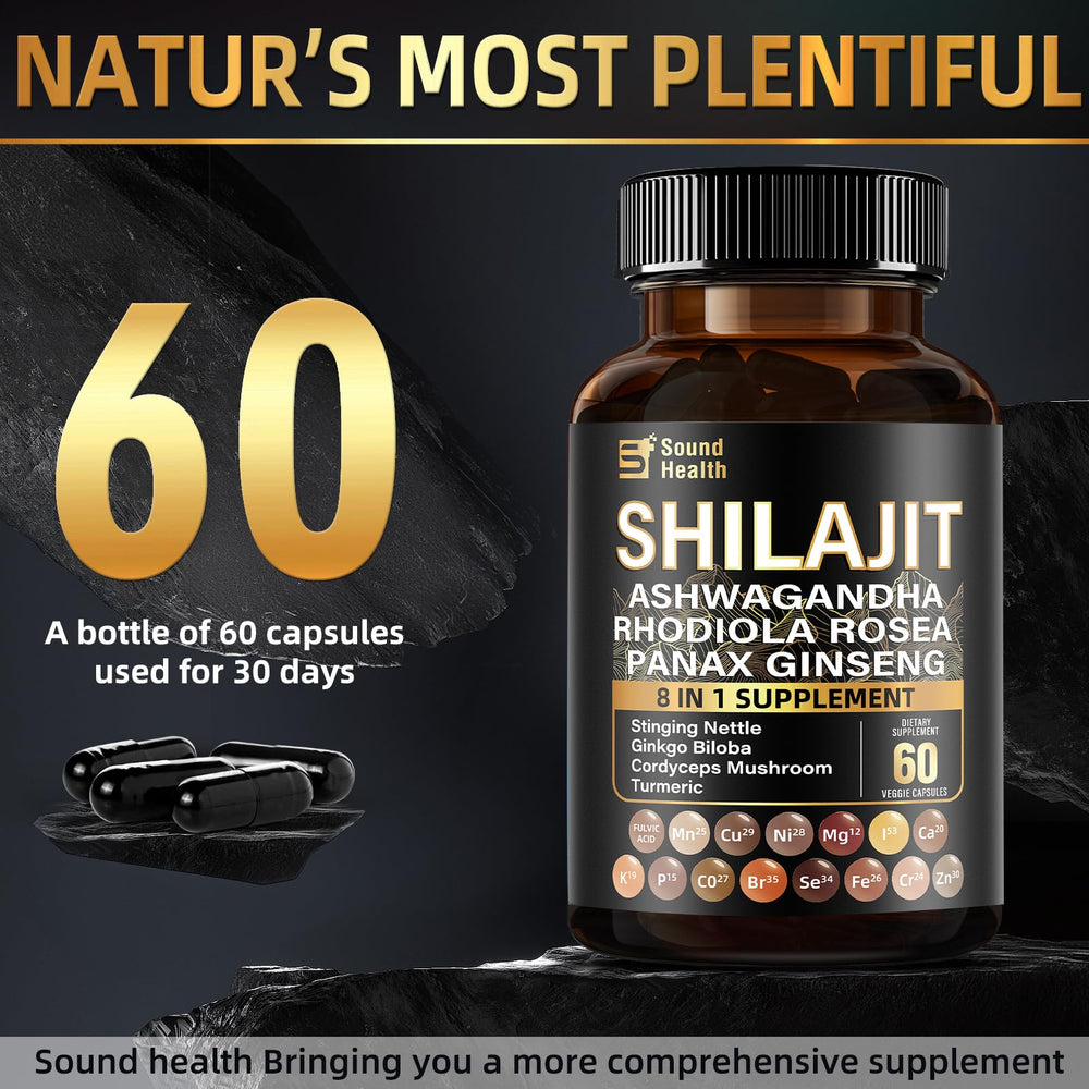 Two bottles of 60 capsules each from SoundHealth