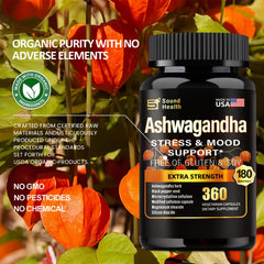 Adrenal support from SoundHealth Ashwagandha capsules