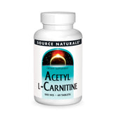 Source Naturals Acetyl L-Carnitine 500mg bottle with 60 tablets