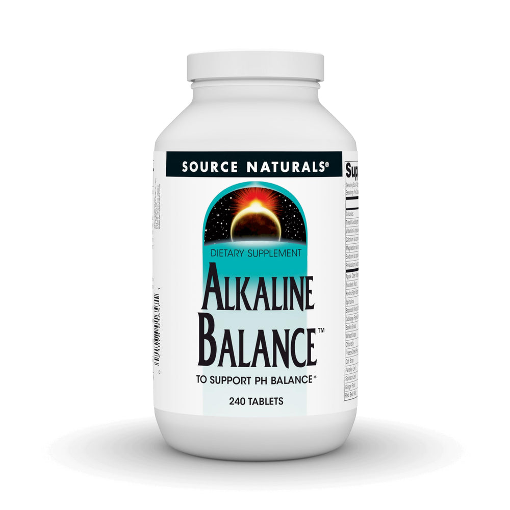 Front view of Source Naturals Alkaline Balance bottle - 240 tablets