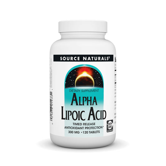 Source Naturals Alpha Lipoic Acid Time Release bottle label