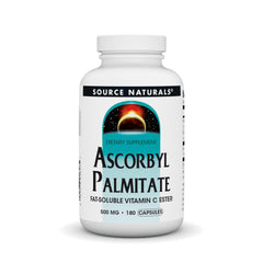 Source Naturals Ascorbyl Palmitate 500mg bottle exterior
