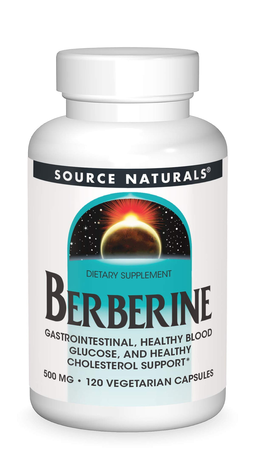 Source Naturals Berberine Vegetable Capsule bottle with 120 vegetarian capsules