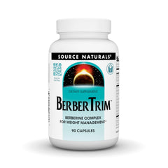 Bottle of Source Naturals BerberTrim Berberine Complex, 90 vegetarian capsules