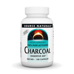 Source Naturals Activated Charcoal bottle and label