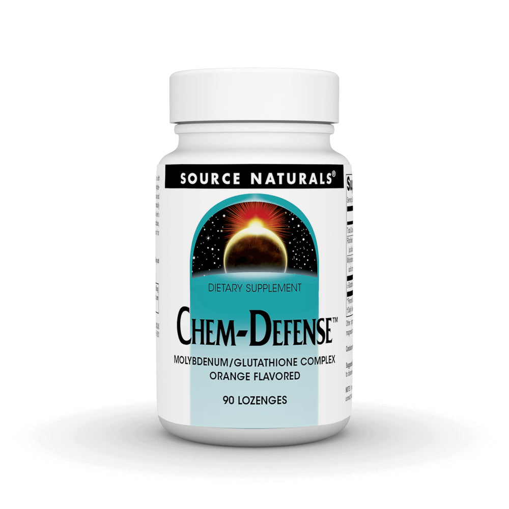 Source Naturals Chem-Defense 90 Orange Lozenges bottle, front view