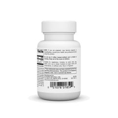 Allergen-free and vegetarian symbols on bottle