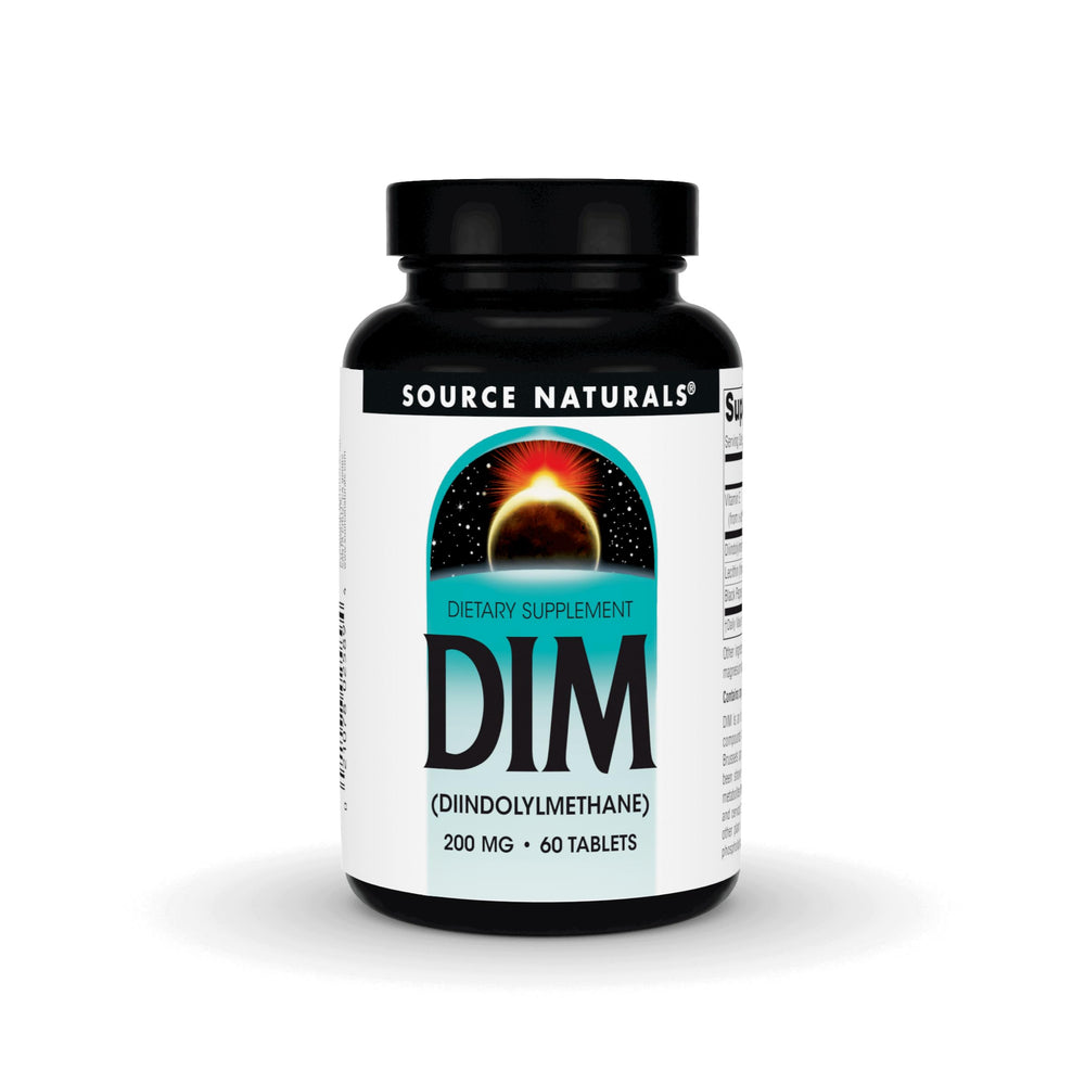 Bottle of Source Naturals DIM 200mg with BioPerine