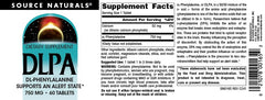 DLPA 750 mg 60 tablets usage directions