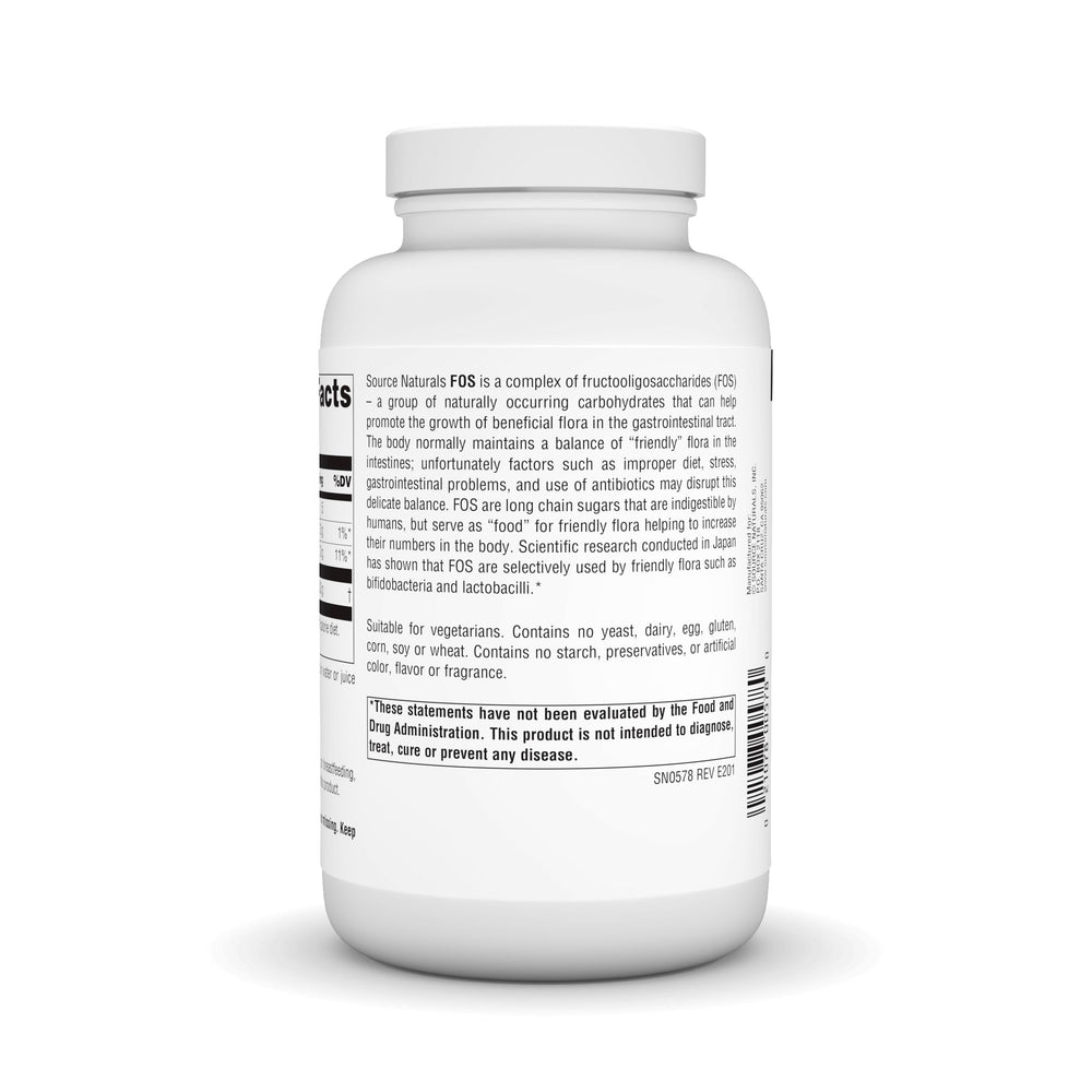 Recommended use for Source Naturals FOS Powder