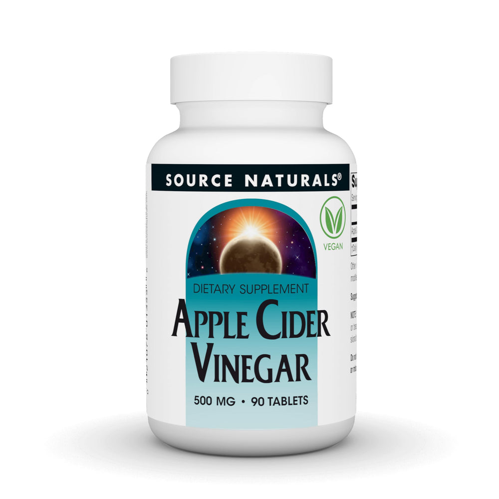 source naturals front packaging showing 90 vegan tablets and clear supplement benefit