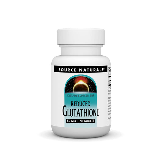 Bottle of Source Naturals Glutathione 50mg Liver Support 60 Tablets