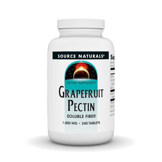 Bottle of Source Naturals Grapefruit Pectin 1000 mg soluble fiber - 240 tablets
