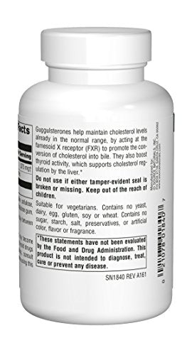 Guggulsterones 37.5 mg bottle on white background
