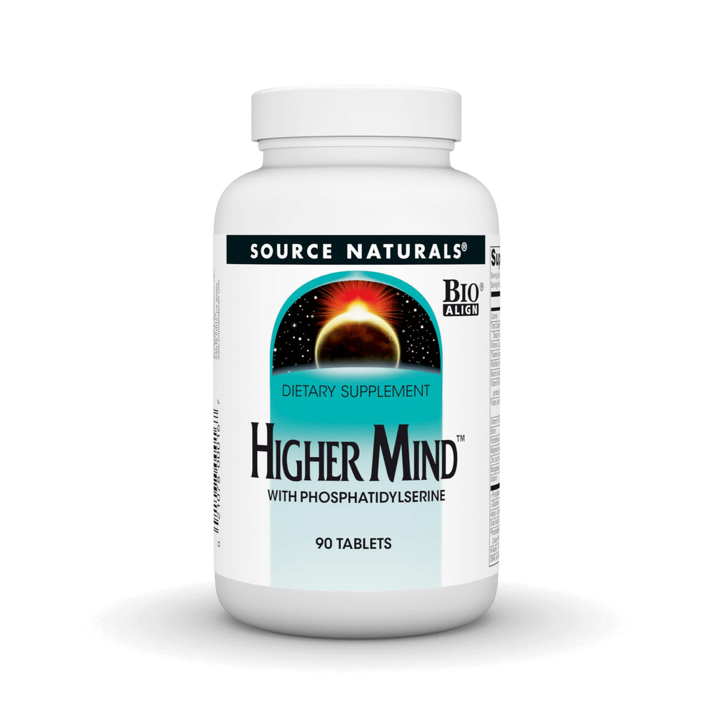 Bottle of Source Naturals Higher Mind with Phosphatidylserine - 90 Tablets