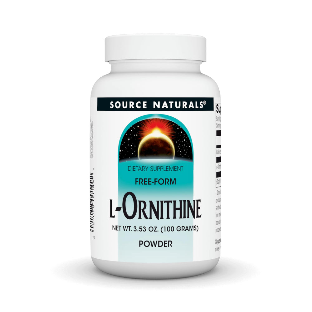 Source Naturals L-Ornithine 100 g powder packaging
