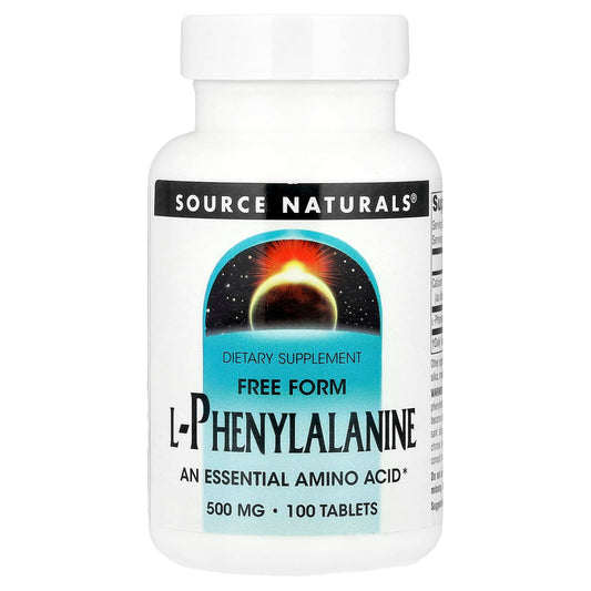 Source Naturals L-Phenylalanine Free Form 100 Tablets product image