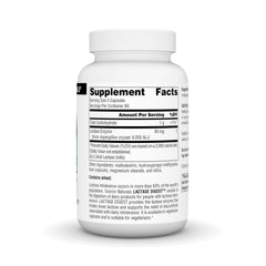 Side view of Source Naturals Lactase Digest bottle