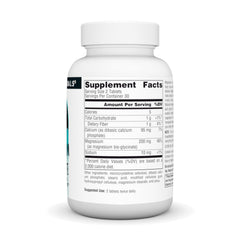 Bottle of Source Naturals Magnesium Glycinate – back label